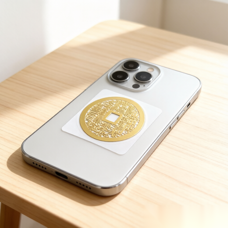 Ascension Coin Phone Amulet Sticker