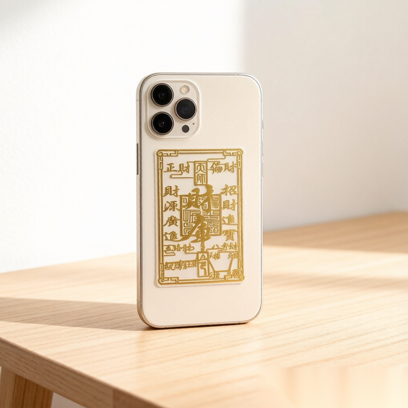 Wealth Treasury Phone Amulet Sticker